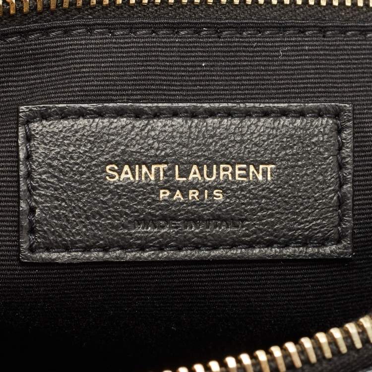 مملوكة مسبقًا Saint Laurent Black Matelassé Leather Medium LouLou Shoulder Bag