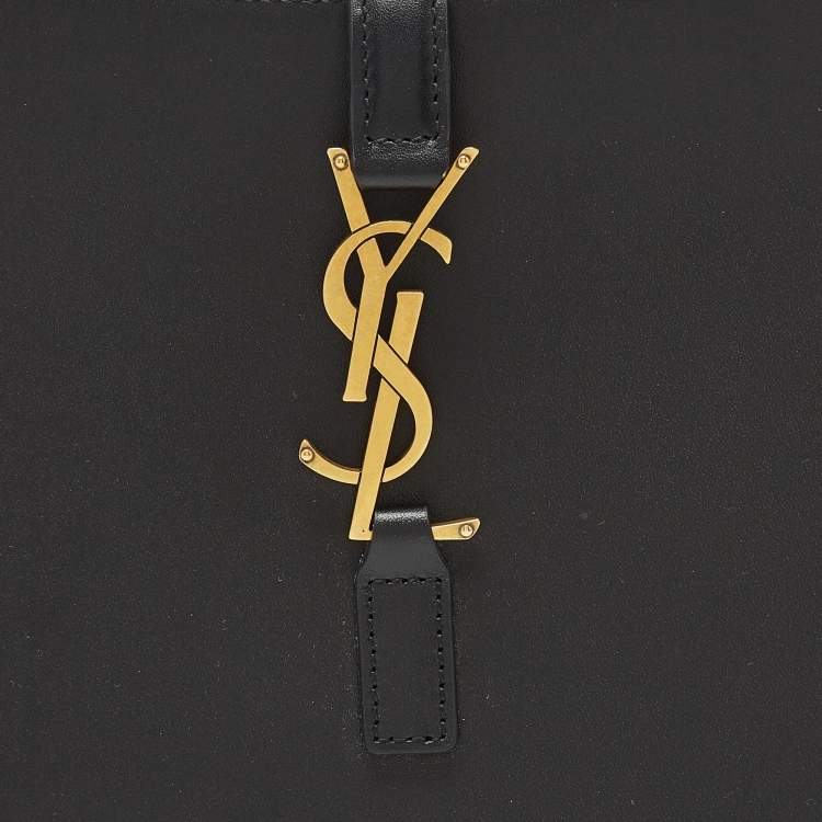 Pre Owned Saint Laurent Black Leather LE 5 À 7 Shoulder Bag