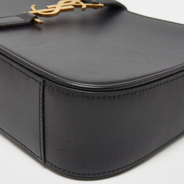 Pre Owned Saint Laurent Black Leather LE 5 À 7 Shoulder Bag