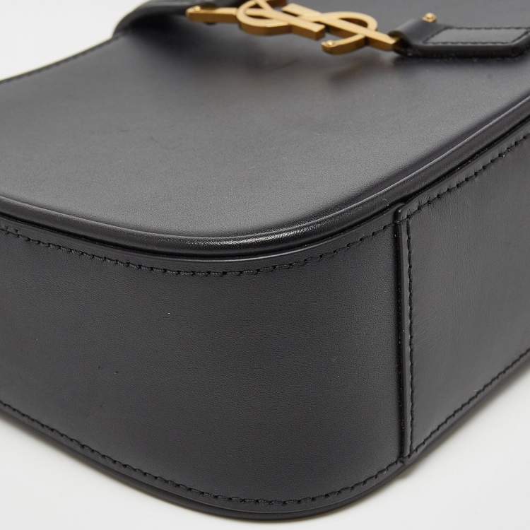Pre Owned Saint Laurent Black Leather LE 5 À 7 Shoulder Bag