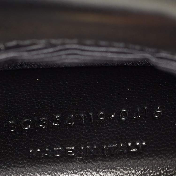 مملوكة مسبقًا Saint Laurent Black Velvet Monogram Kate Tassel Chain Bag