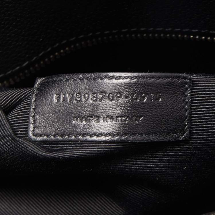مملوكة مسبقًا Saint Laurent Black Grain Leather Small Classic Sac De Jour Tote
