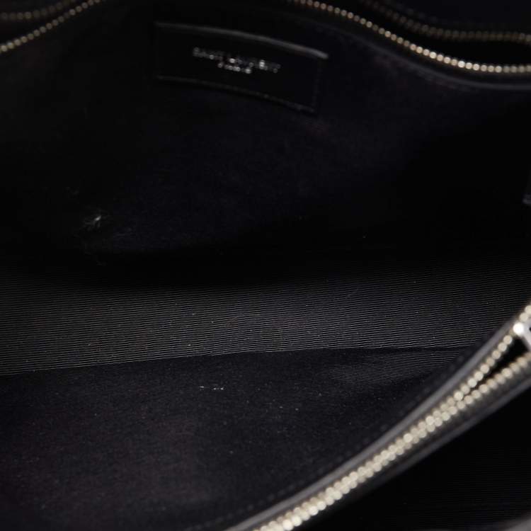 مملوكة مسبقًا Saint Laurent Black Grain Leather Small Classic Sac De Jour Tote
