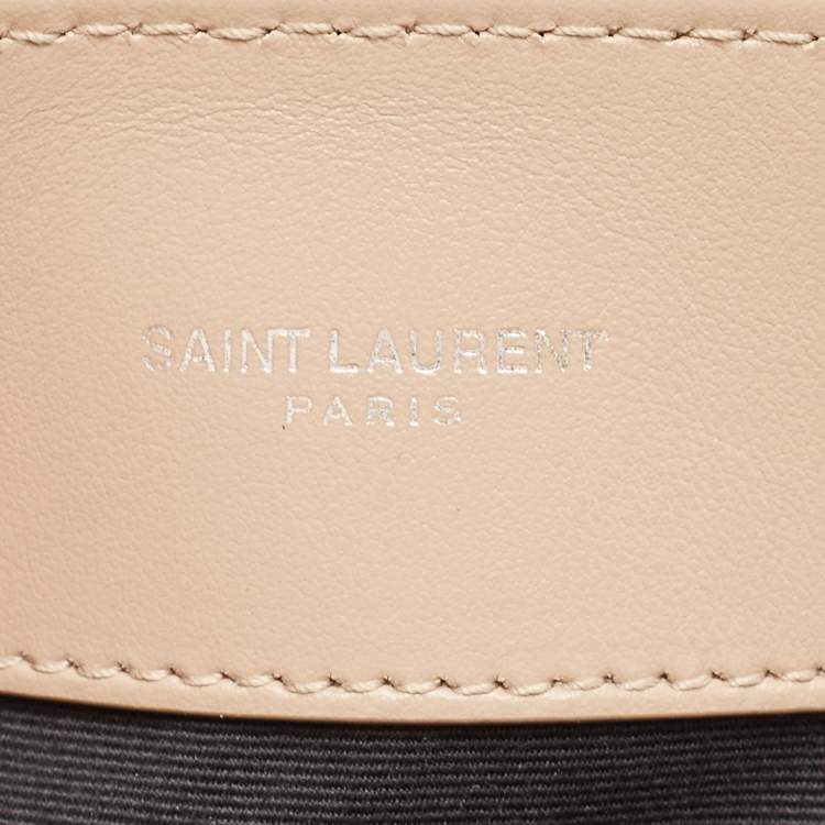 مملوكة مسبقًا Saint Laurent Beige Matelassé Leather Medium LouLou Shoulder Bag