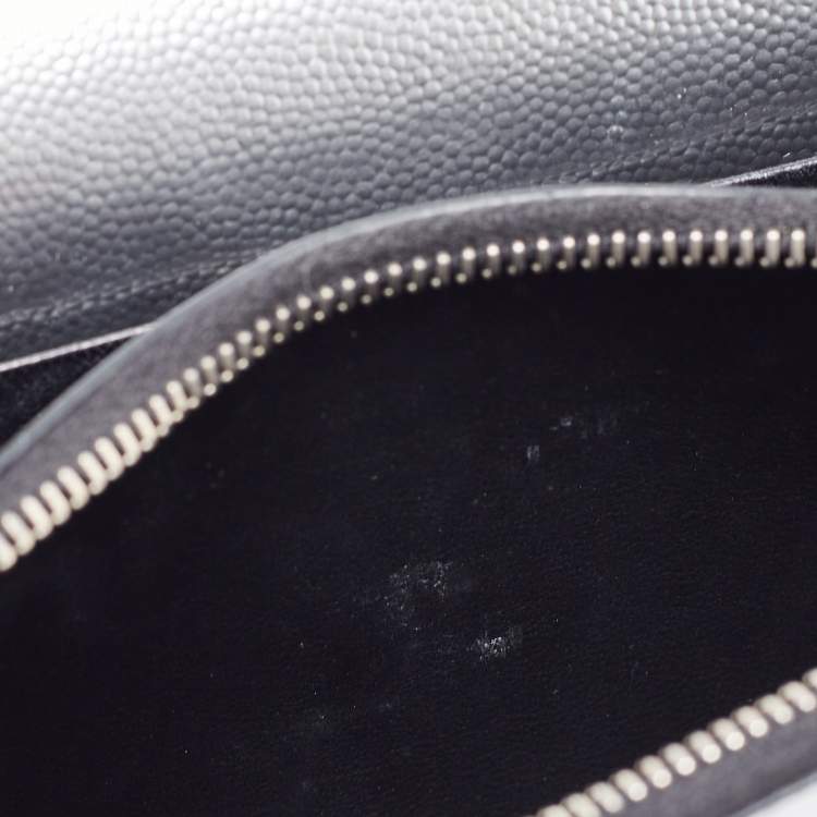 Pre Owned Saint Laurent Grey Leather Kate Tassel Shoulder Bag