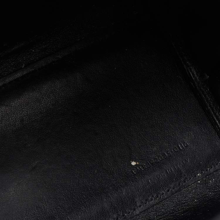 Pre Owned Saint Laurent Black Croc Embossed Leather Nano Classic Sac De Jour Tote