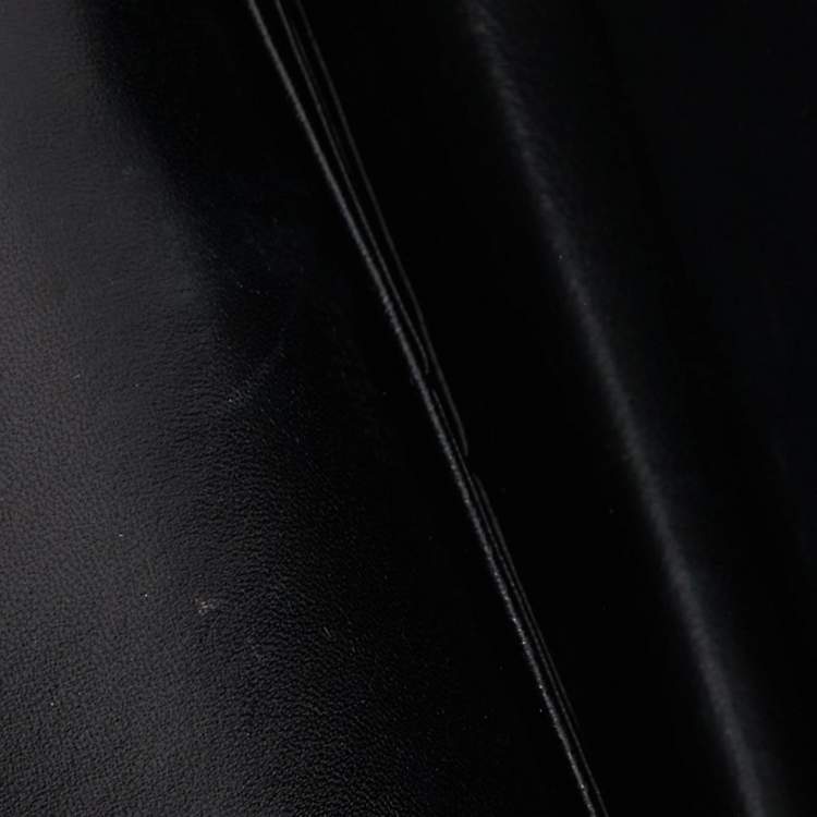 Pre Owned Saint Laurent Black Velvet Kate Tassel Wallet on Chain 