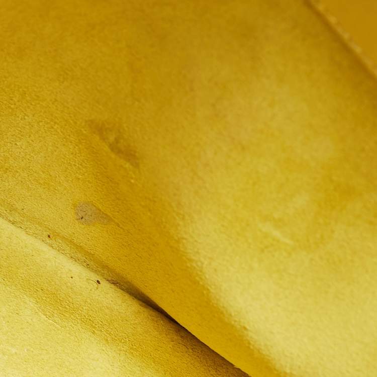 Pre Owned Saint Laurent Yellow Leather Ligne Y Crossbody Bag