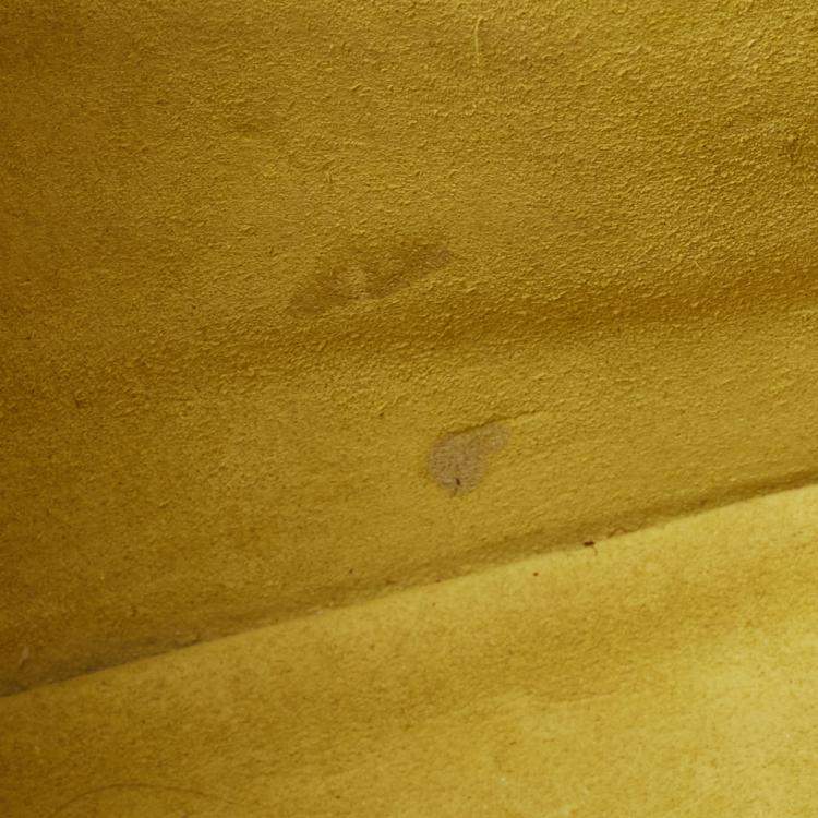 Pre Owned Saint Laurent Yellow Leather Ligne Y Crossbody Bag