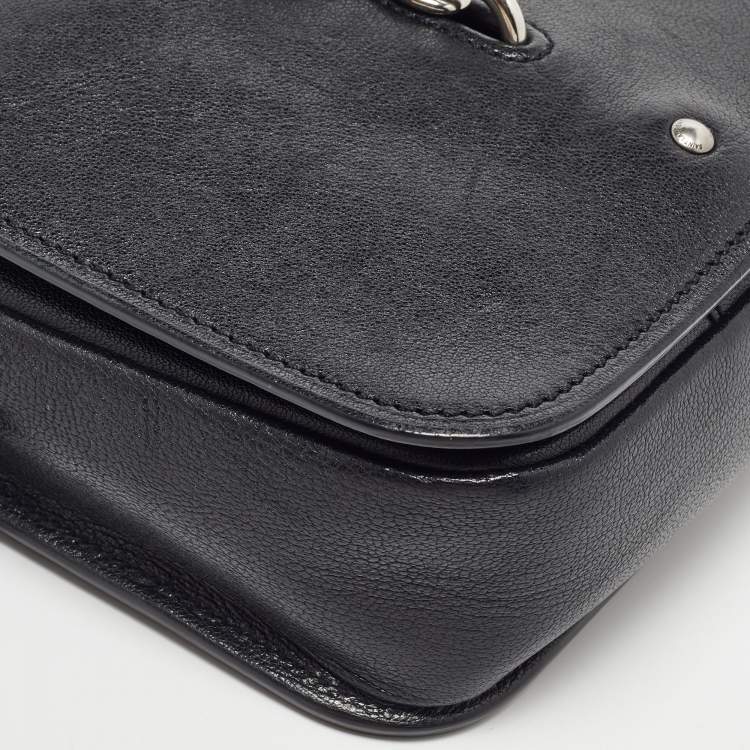 Pre Owned Saint Laurent Black Leather Small Charlotte Toy Crossbody Bag