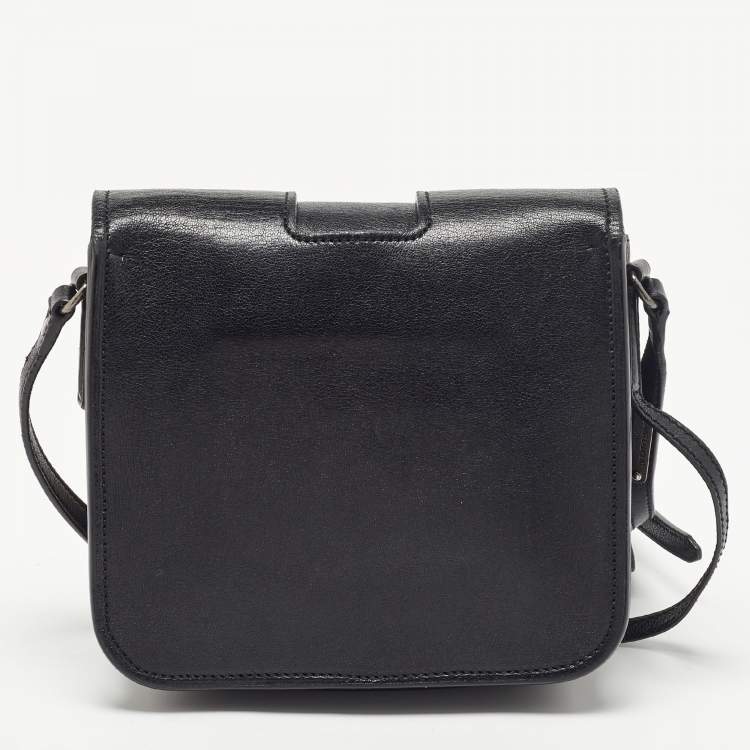 Pre Owned Saint Laurent Black Leather Small Charlotte Toy Crossbody Bag