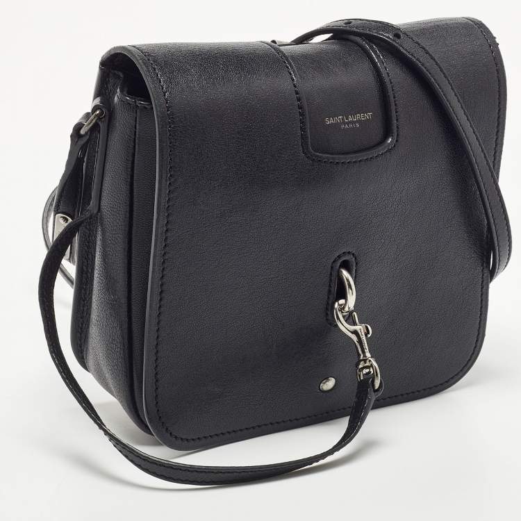 Pre Owned Saint Laurent Black Leather Small Charlotte Toy Crossbody Bag