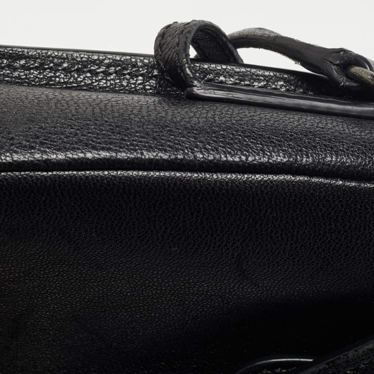 Pre Owned Saint Laurent Black Leather Small Charlotte Toy Crossbody Bag