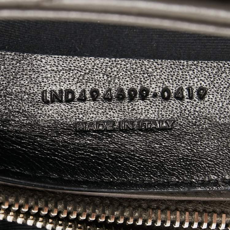 Pre Owned Saint Laurent Dark Grey Quilted Leather Small Loulou Shoulder Bag