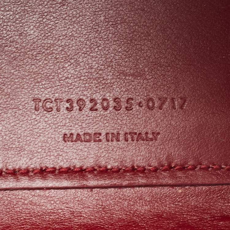 Pre Owned Saint Laurent Red Croc Embossed Leather Nano Classic Sac De Jour Tote