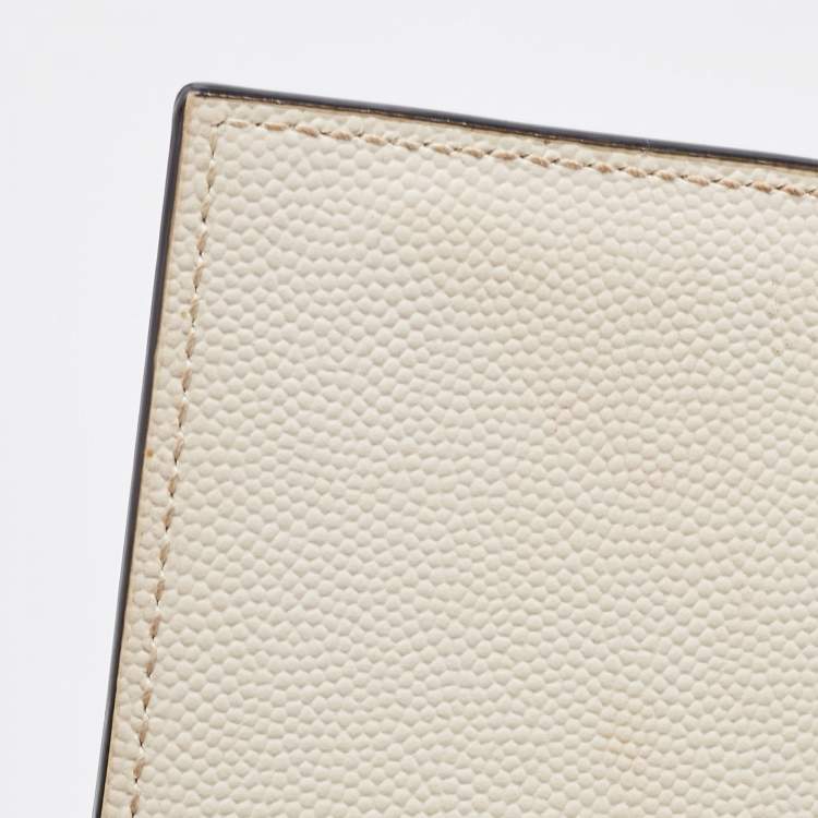 Pre Owned Saint Laurent Off White Leather Medium Kate Shoulder Bag