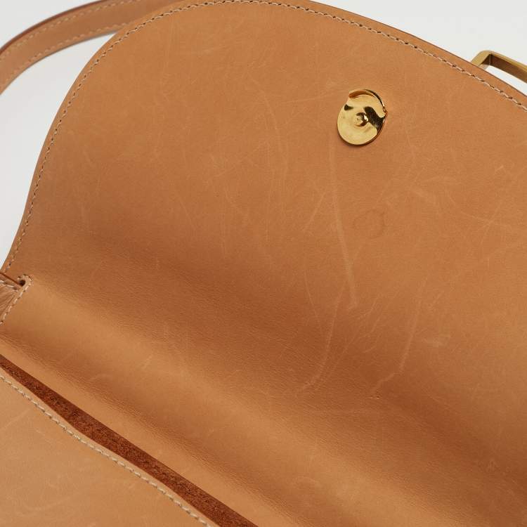 مملوكة مسبقًا Saint Laurent Tan Leather Medium Kaia Shoulder Bag