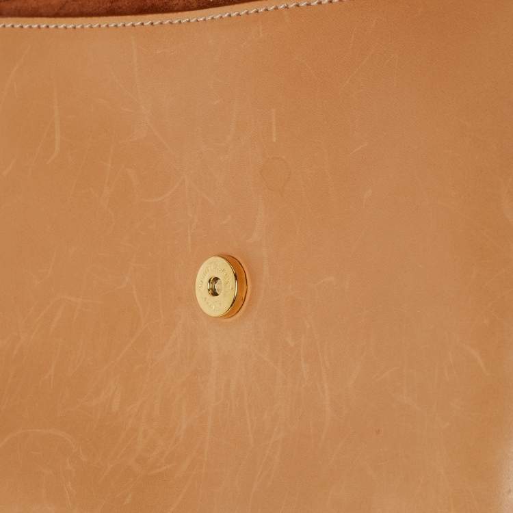 مملوكة مسبقًا Saint Laurent Tan Leather Medium Kaia Shoulder Bag
