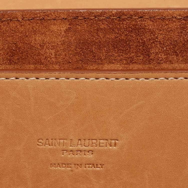 مملوكة مسبقًا Saint Laurent Tan Leather Medium Kaia Shoulder Bag