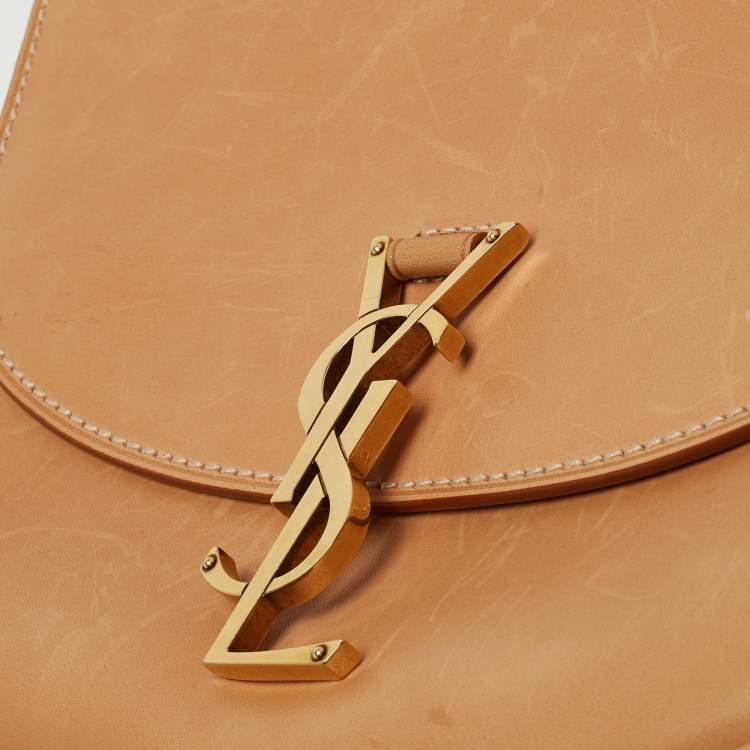 مملوكة مسبقًا Saint Laurent Tan Leather Medium Kaia Shoulder Bag