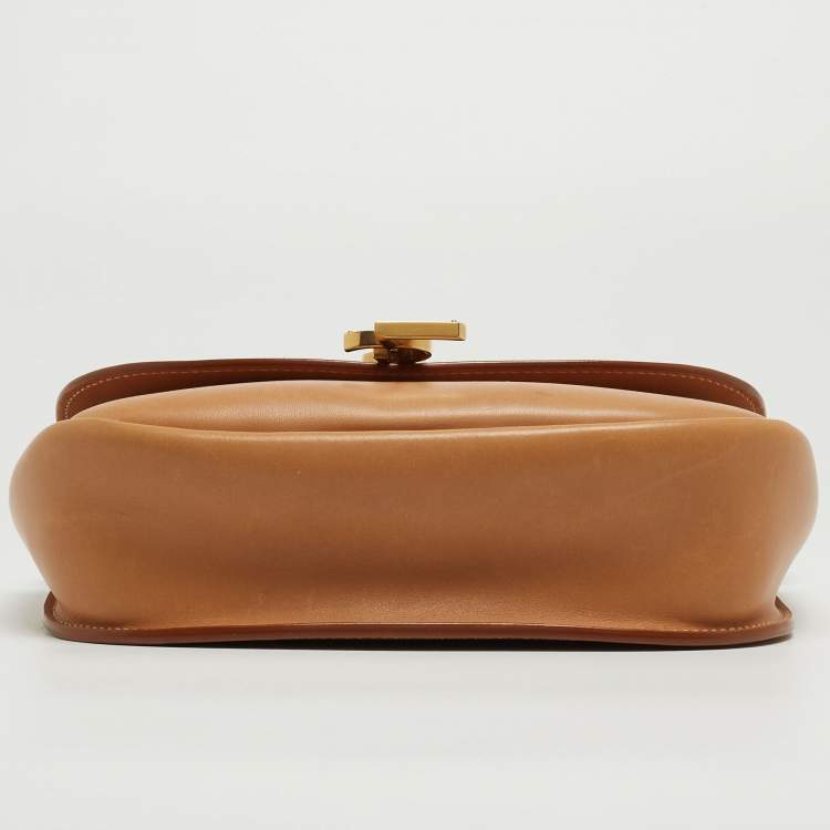 مملوكة مسبقًا Saint Laurent Tan Leather Medium Kaia Shoulder Bag