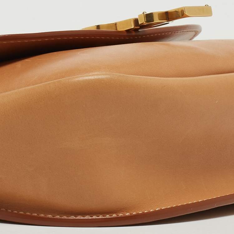 مملوكة مسبقًا Saint Laurent Tan Leather Medium Kaia Shoulder Bag