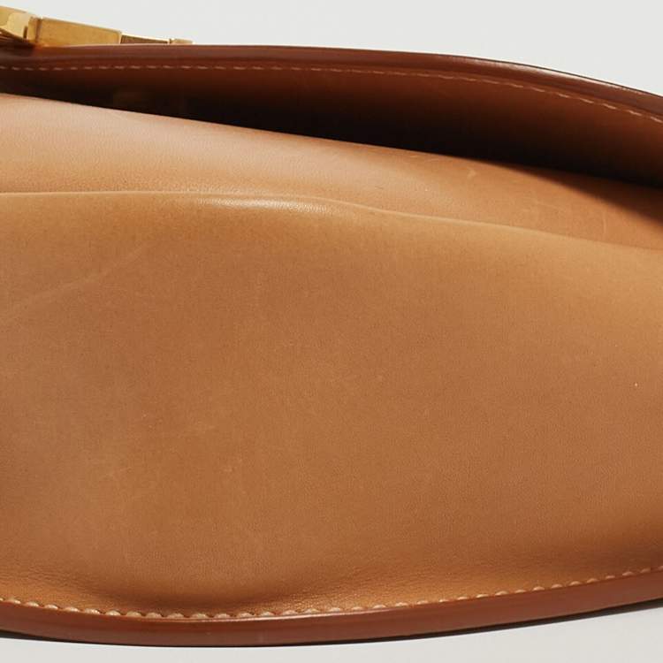 مملوكة مسبقًا Saint Laurent Tan Leather Medium Kaia Shoulder Bag