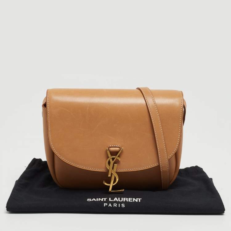 مملوكة مسبقًا Saint Laurent Tan Leather Medium Kaia Shoulder Bag