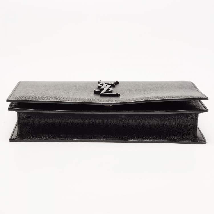 Pre Owned Saint Laurent Black Leather Kate Clutch