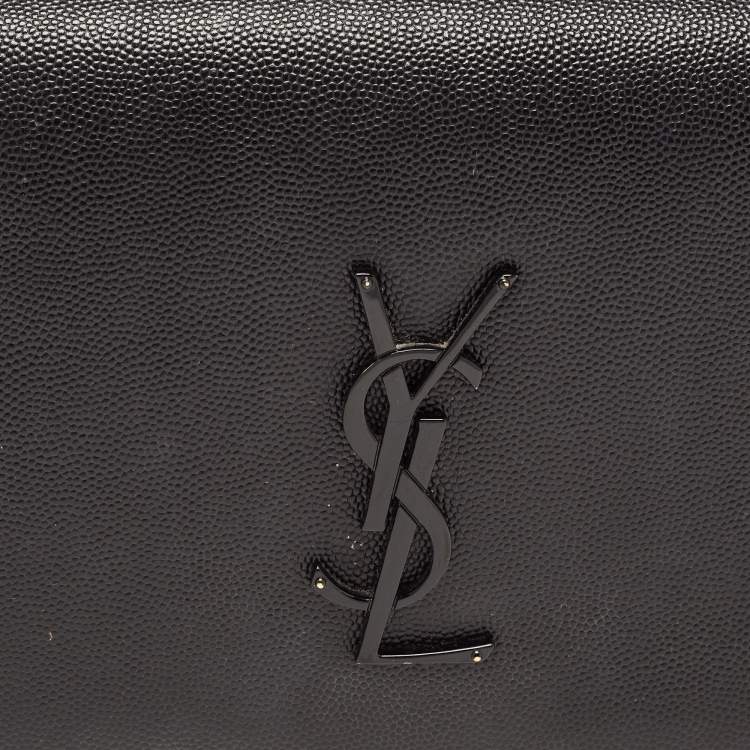 Pre Owned Saint Laurent Black Leather Kate Clutch