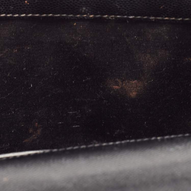 Pre Owned Saint Laurent Black Leather Kate Clutch