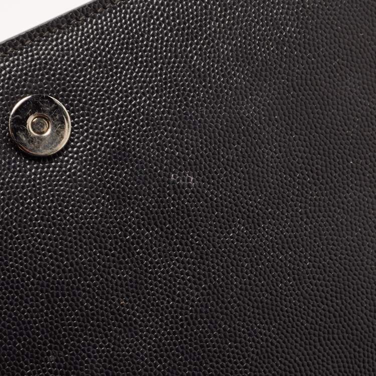 Pre Owned Saint Laurent Black Leather Kate Clutch
