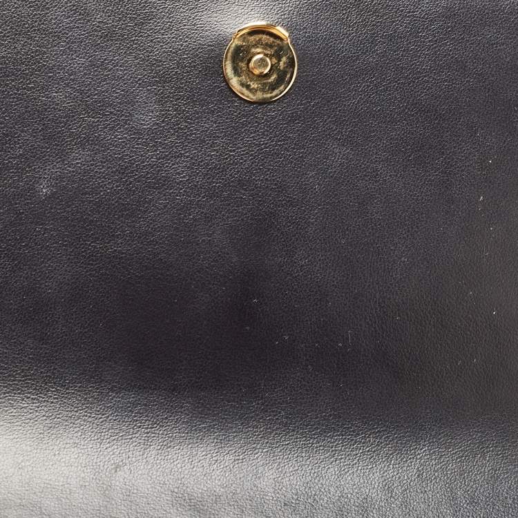Pre Owned Saint Laurent Black Leather Kate Belt Bag