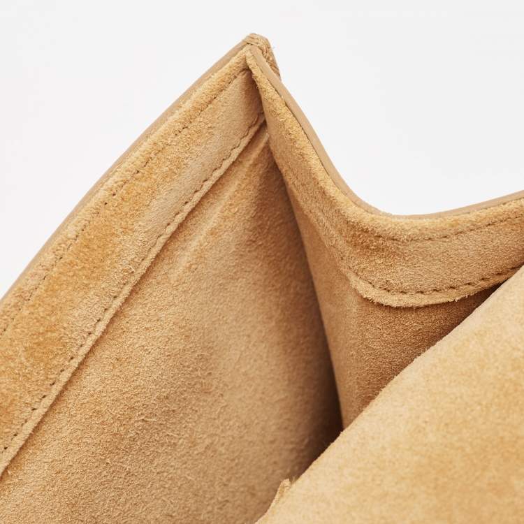 مملوكة مسبقًا Saint Laurent Beige Leather Y-Ligne Clutch