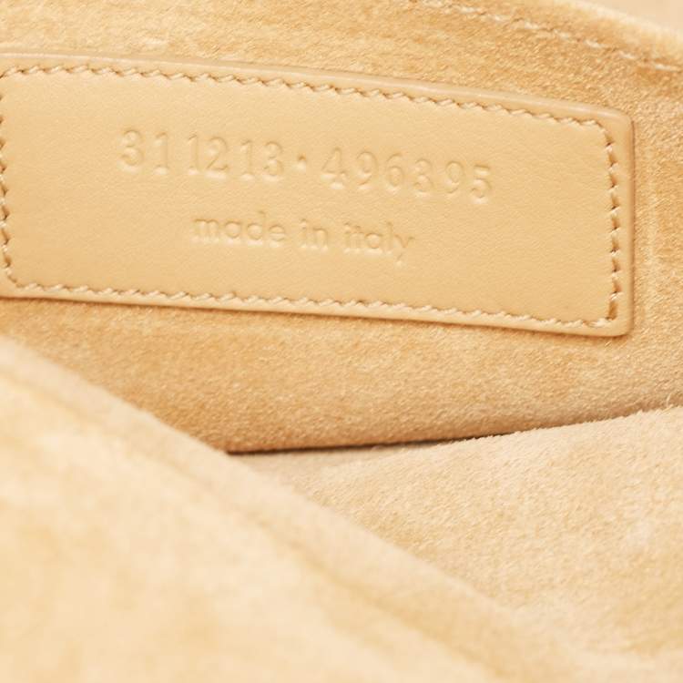 مملوكة مسبقًا Saint Laurent Beige Leather Y-Ligne Clutch