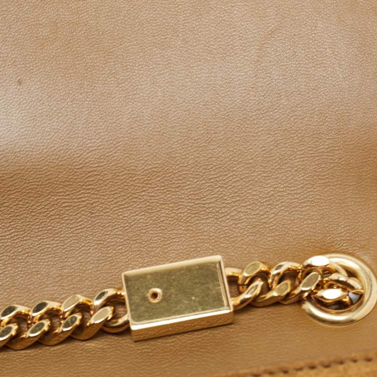 Pre Owned Saint Laurent Brown Suede Small Kate Tassel Crossbody Bag