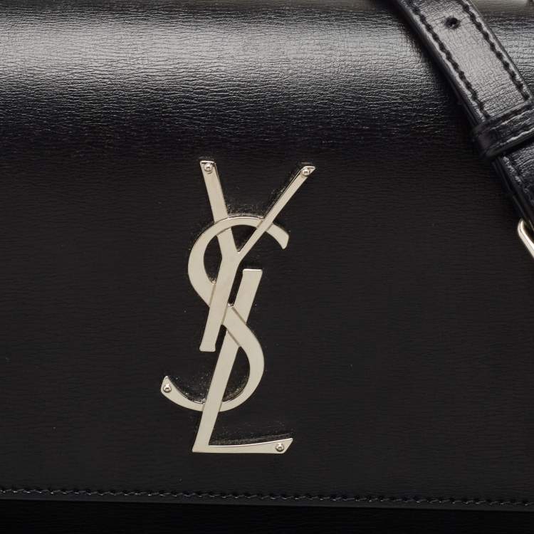Pre Owned Saint Laurent Black Leather Large Sunset Shoulder Bag