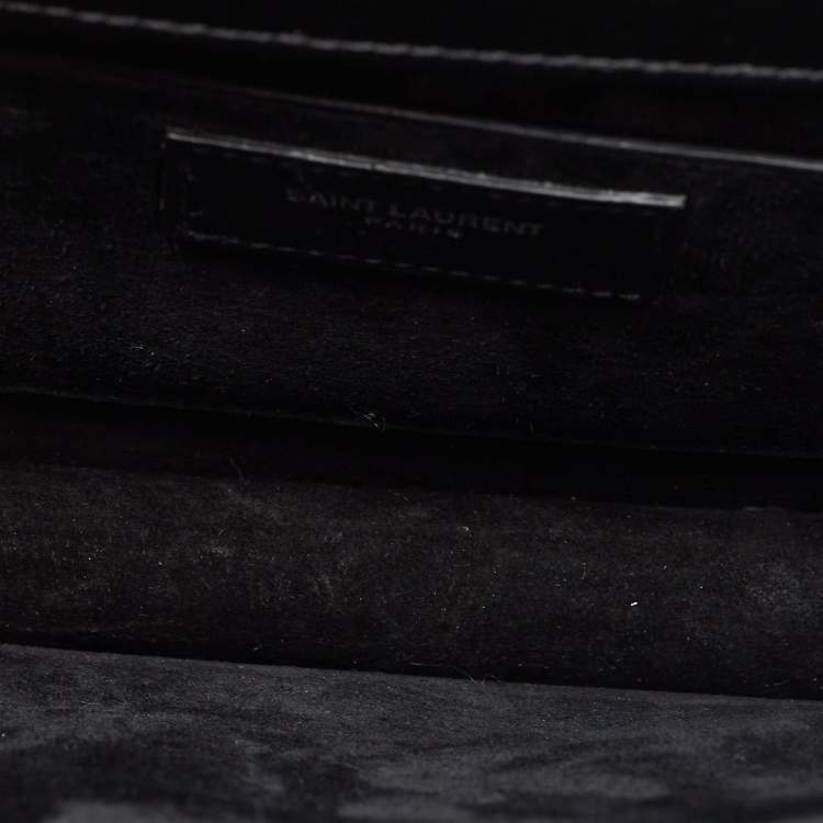 Pre Owned Saint Laurent Black Leather Large Sunset Shoulder Bag