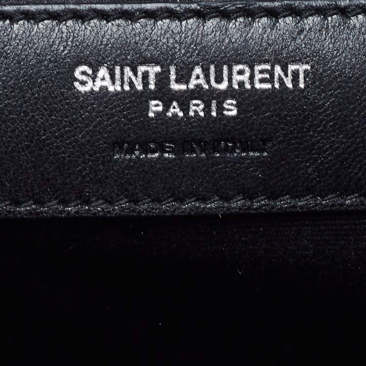 Pre Owned Saint Laurent Burgundy Matelasse Leather Loulou bowling Bag