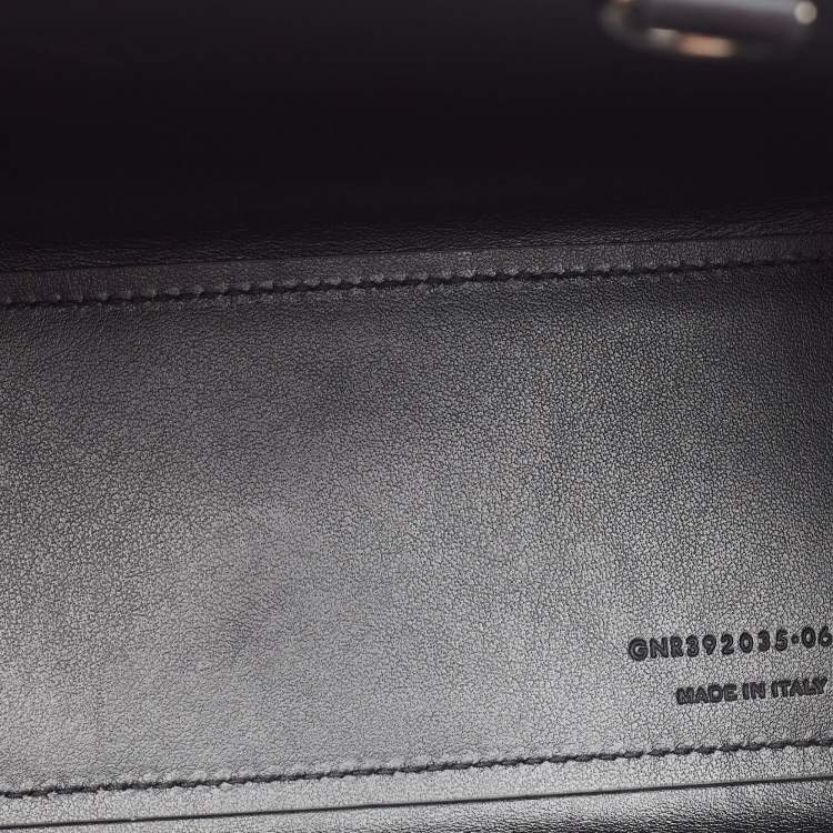 Pre Owned Saint Laurent Black Croc Embossed Leather Nano Classic Sac De Jour Tote