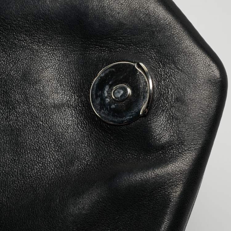 مملوكة مسبقًا Saint Laurent Black Quilted Leather Small Loulou Puffer Shoulder Bag