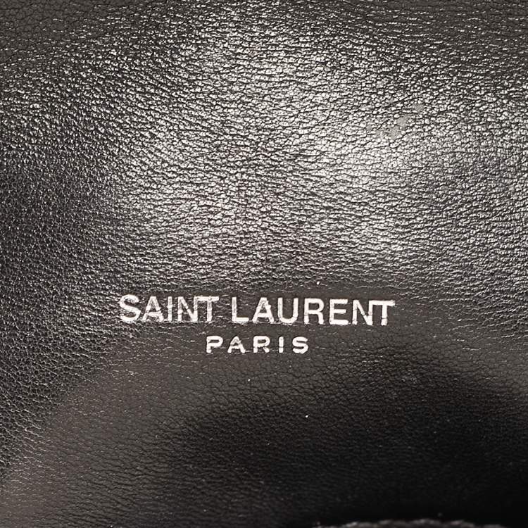 مملوكة مسبقًا Saint Laurent Black Quilted Leather Small Loulou Puffer Shoulder Bag