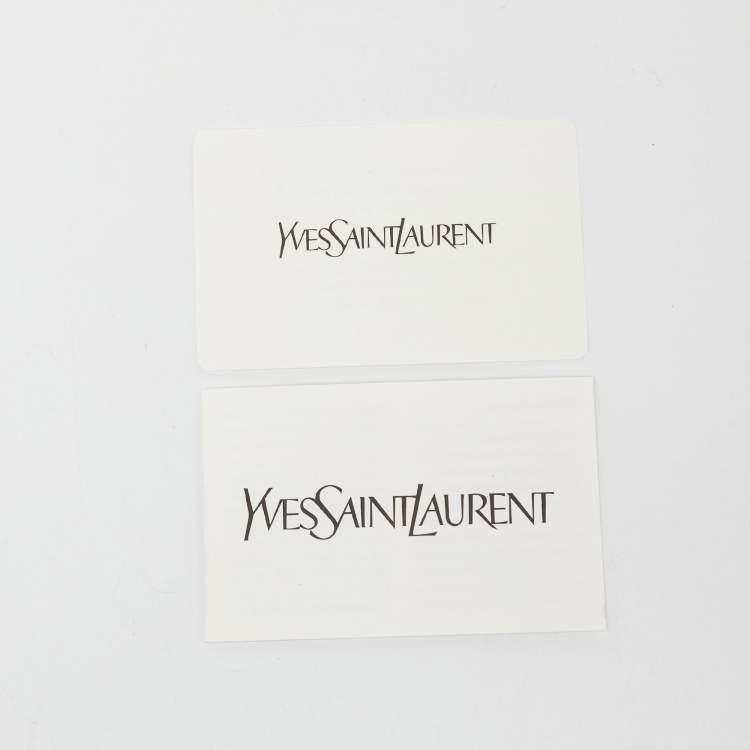 Pre Owned Saint Laurent Black Satin Muse Clutch