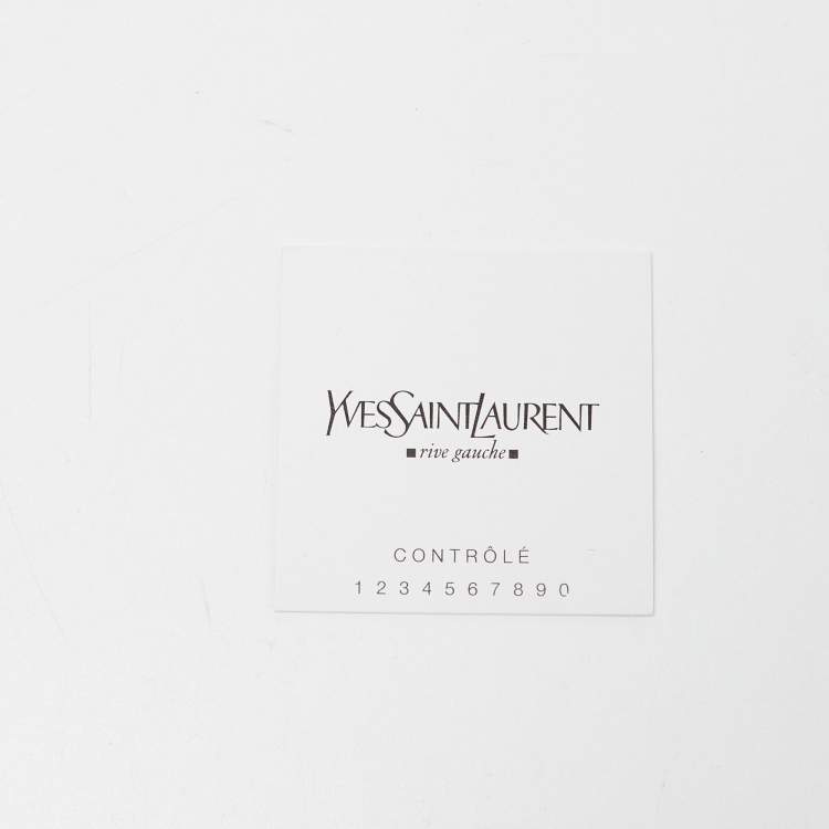 Pre Owned Saint Laurent Black Satin Muse Clutch