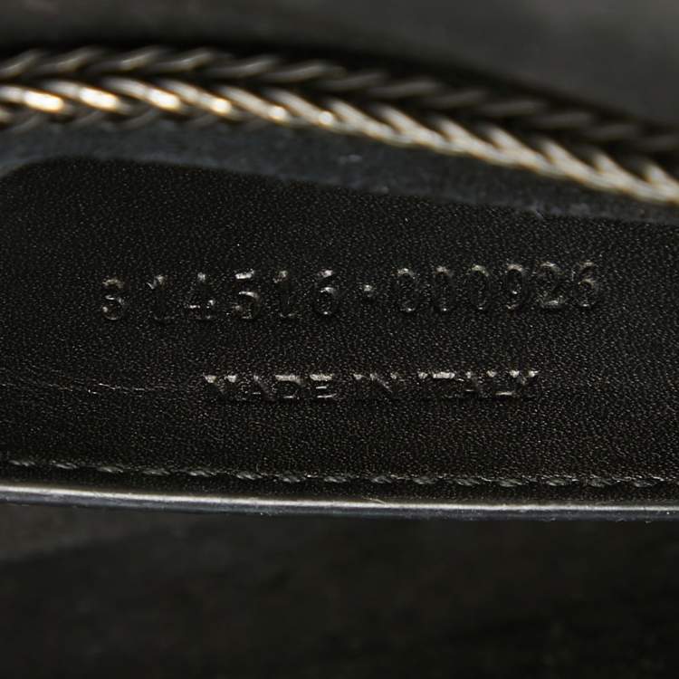 Pre Owned Saint Laurent Black Python and Leather Betty Shoulder Bag