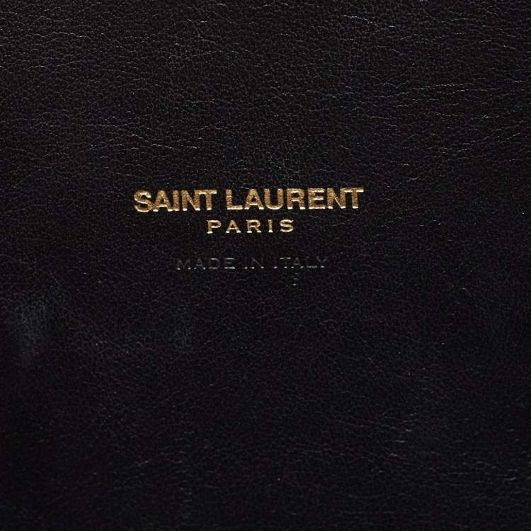 Pre Owned Saint Laurent Multicolor Python and Leather Small Classic Sac De Jour Tote