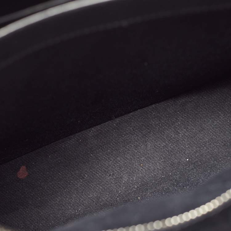 Pre Owned Saint Laurent Black Croc Embossed Leather East Side Tote