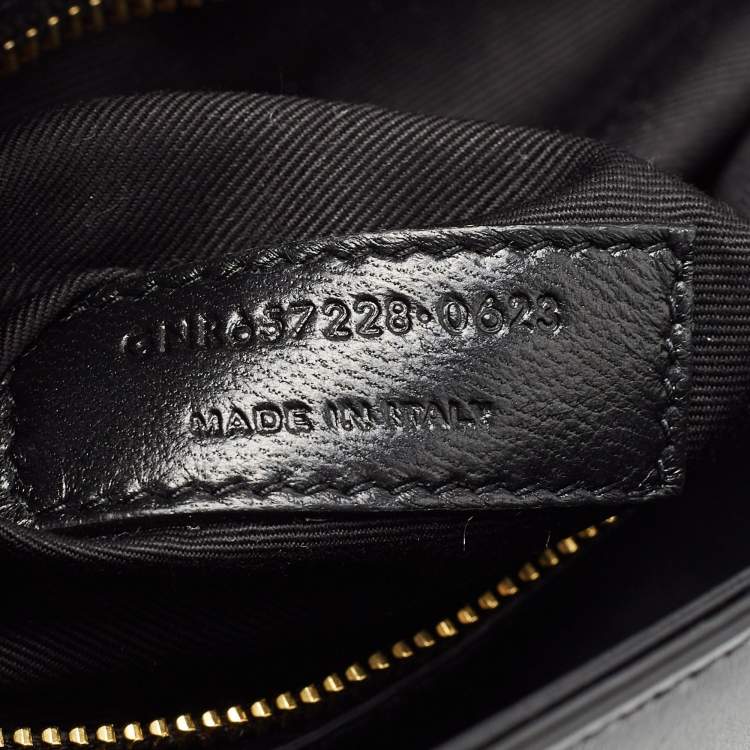 Pre Owned Saint Laurent Black Leather LE 5 À 7 Shoulder Bag