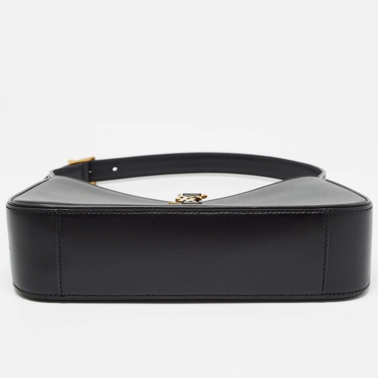 Pre Owned Saint Laurent Black Leather LE 5 À 7 Shoulder Bag