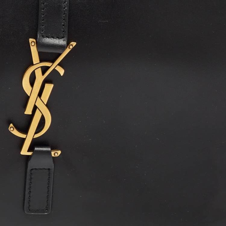 Pre Owned Saint Laurent Black Leather LE 5 À 7 Shoulder Bag